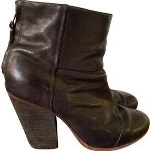 Rag & Bone Black Classic Newbury Leather Boots/Booties